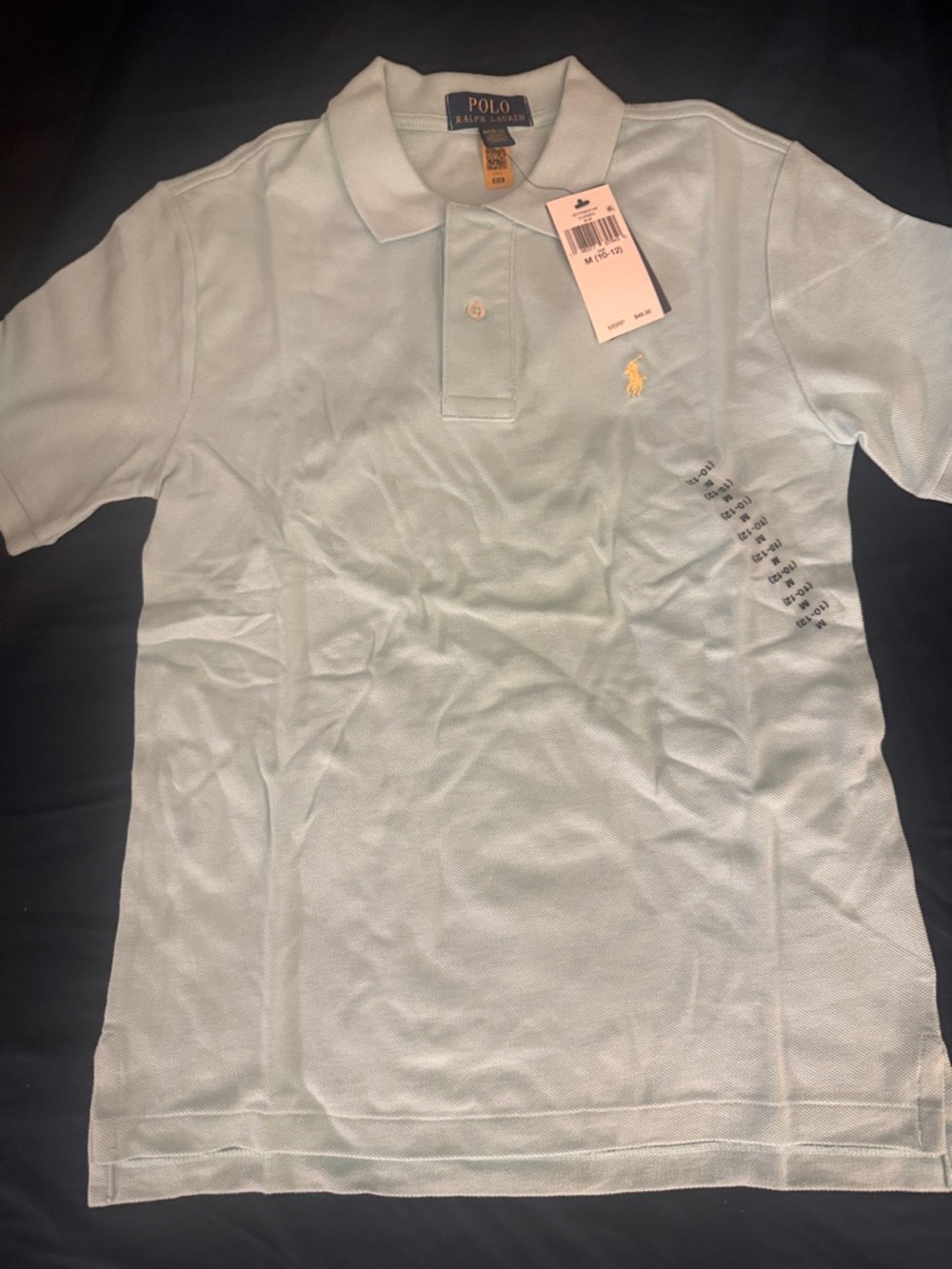 Polo by Ralph Lauren Kids Light Mint Green Polo Shirt with Yellow Pony